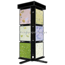 Quality Assured Freestanding Metal 3-Tier 4-Way Marble Bathroom And Kitchen Flooring Tile Display